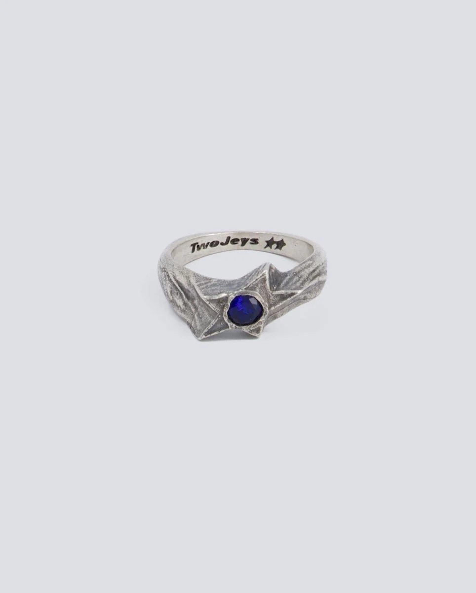 Anillo Twojeys Blue Calda Ring Plateado Unisex