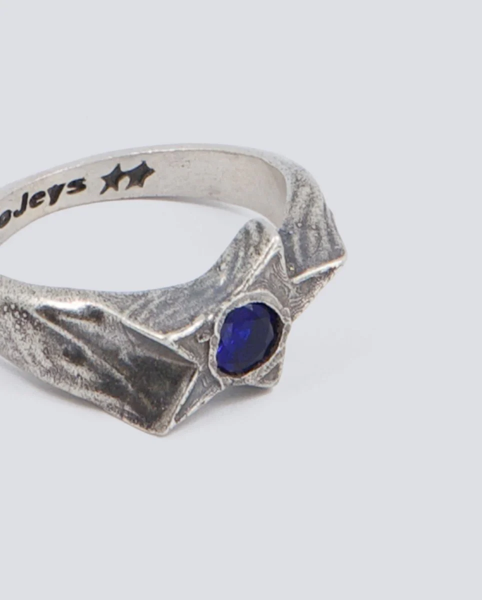 Anillo Twojeys Blue Calda Ring Plateado Unisex - Image 2