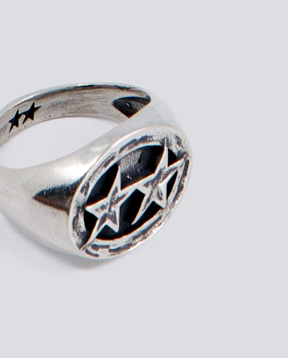 Anillo Twojeys Icon Signet Plateado Unisex - Image 2