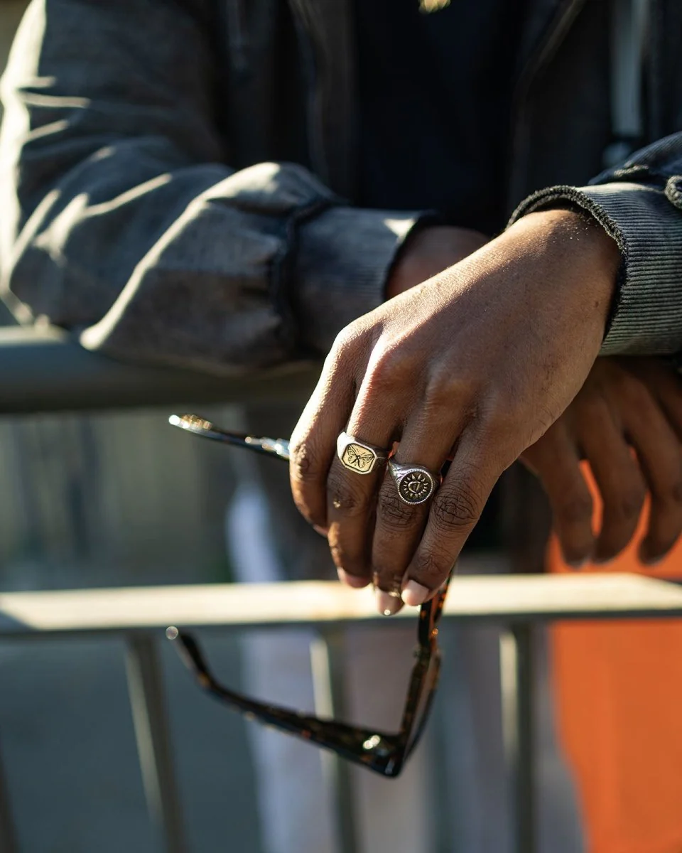 Anillo Twojeys Midnight Ring Plateado Unisex - Image 2