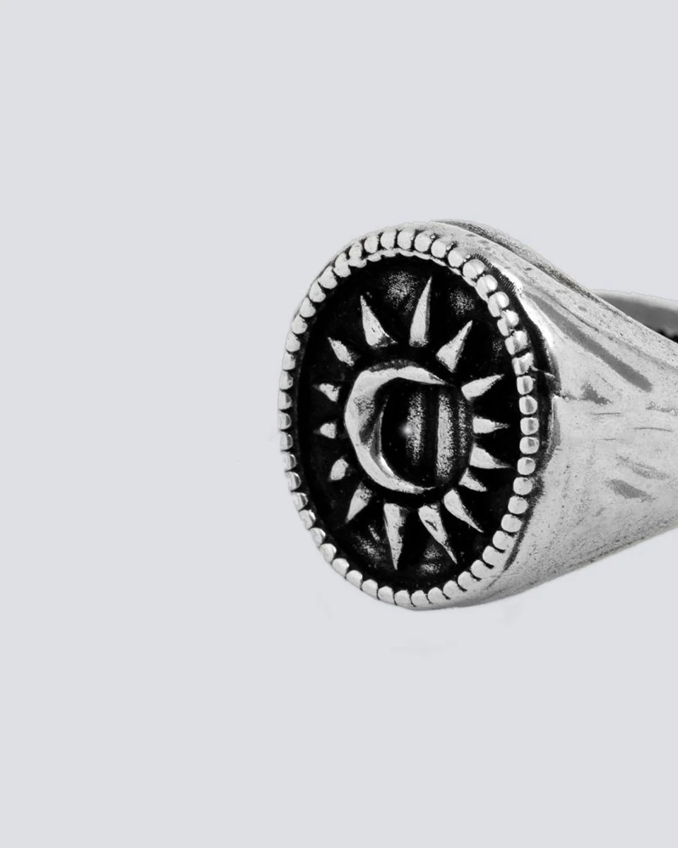 Anillo Twojeys Midnight Ring Plateado Unisex - Image 3