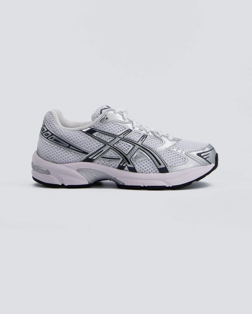 Asics Gel-1130 Blanco Y Plateado Mujer