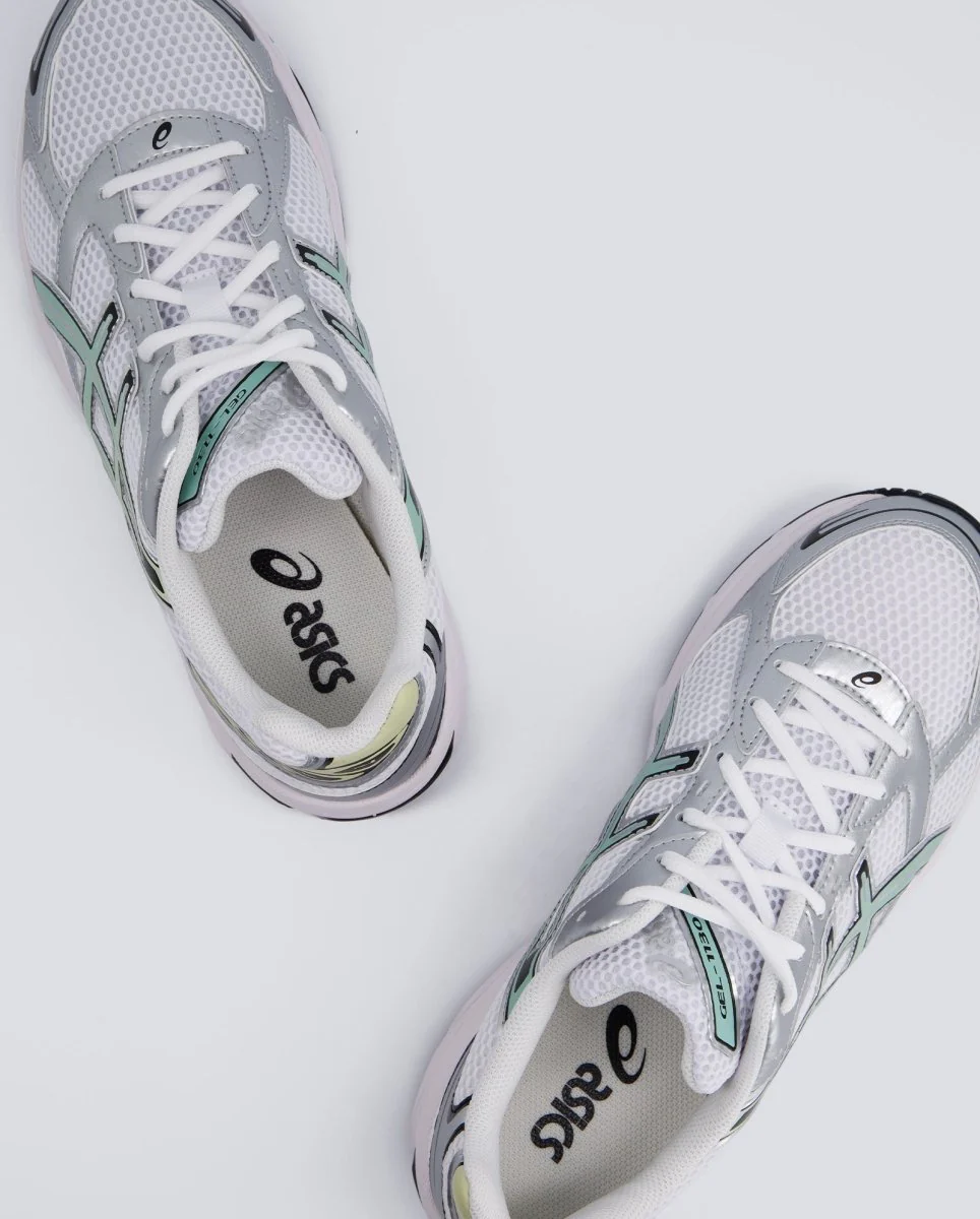 Asics Gel-1130 Blanco y Verde Hombre - Image 2