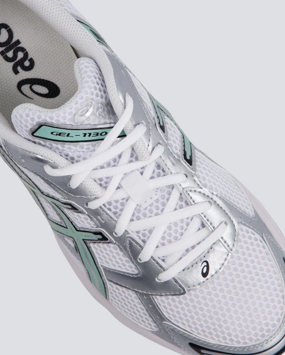 Asics Gel-1130 Blanco y Verde Hombre - Image 3