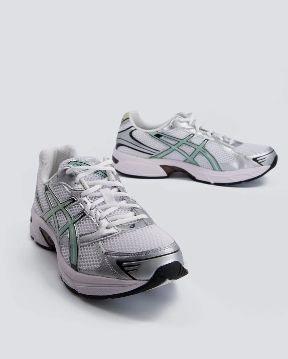 Asics Gel-1130 Blanco y Verde Hombre - Image 4