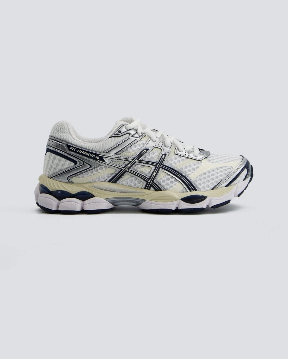 Asics Gel-Cumulus 16 Blanco y Azul Mujer