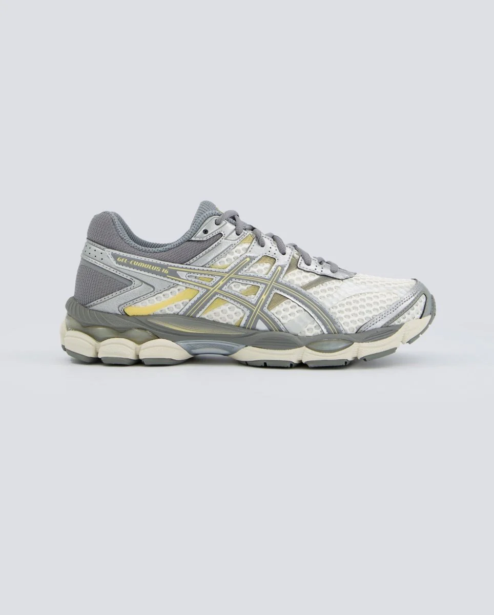 Asics Gel Cumulus 16 Gris Y Amarillo Hombre