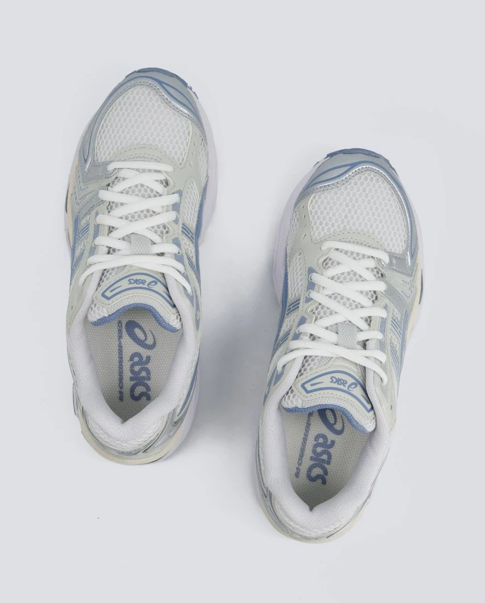 Asics Gel-Kayano 14 Plateado y Azul Mujer - Image 3