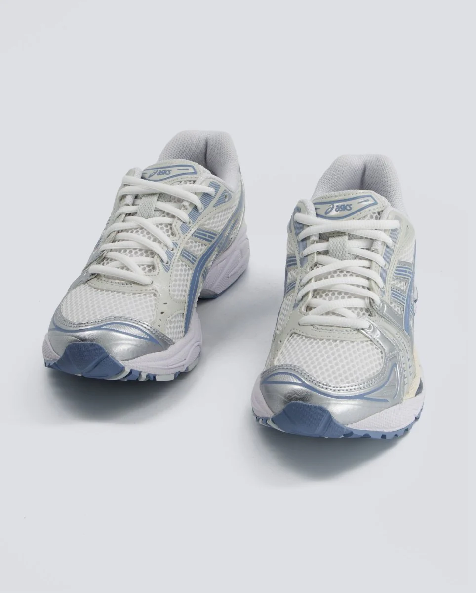Asics Gel-Kayano 14 Plateado y Azul Mujer - Image 6