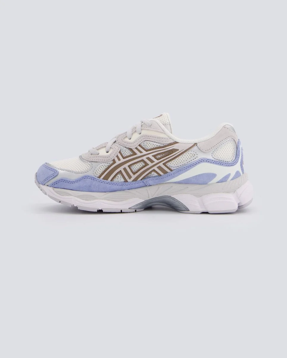 Asics Gel-Nyc Cream Cloud Gris Y Azul Mujer - Image 4