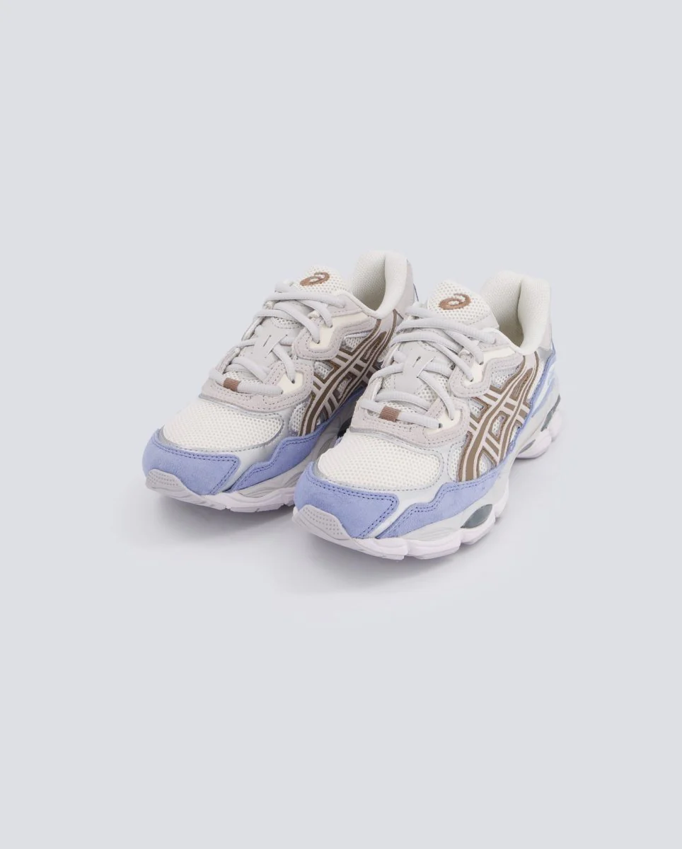 Asics Gel-Nyc Cream Cloud Gris Y Azul Mujer - Image 5