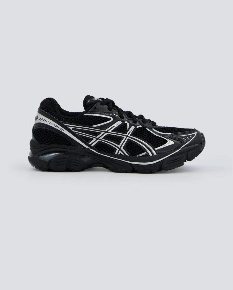 Asics Gt-2160 Negro Y Plateado Mujer