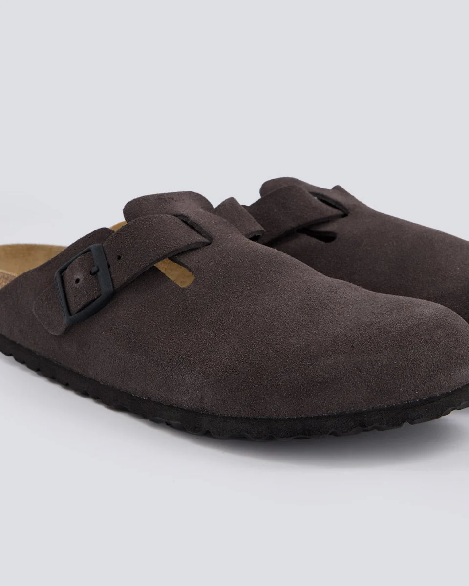 Birkenstock Boston Ante Gris Oscuro Mujer - Image 2