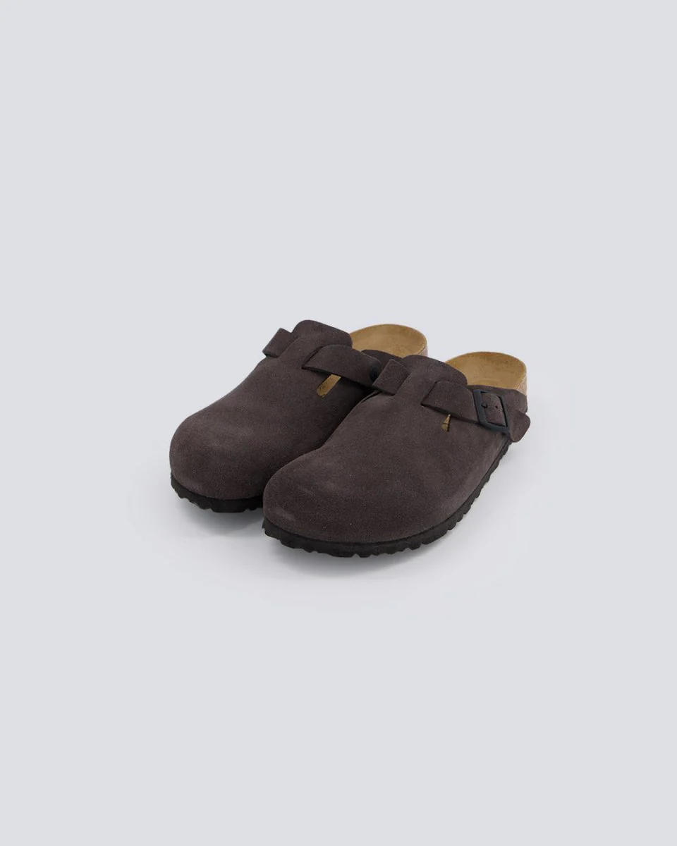 Birkenstock Boston Ante Gris Oscuro Mujer - Image 4