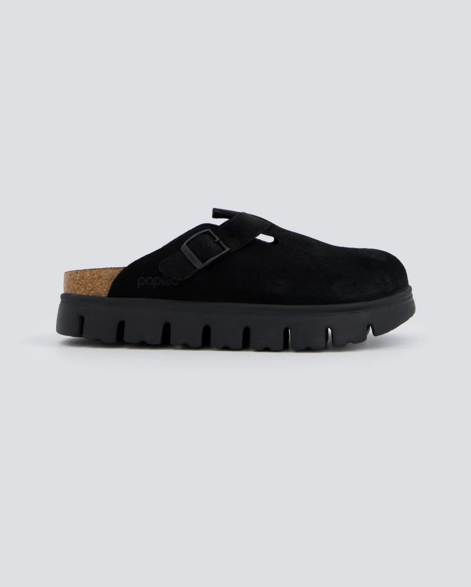 Birkenstock Boston Chunky Level Negro Mujer