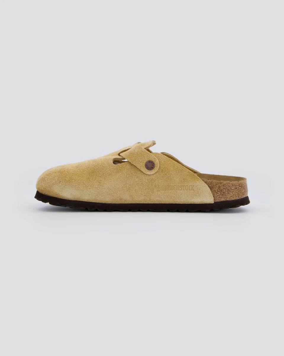 Birkenstock Boston Suede Beige Hombre - Image 2