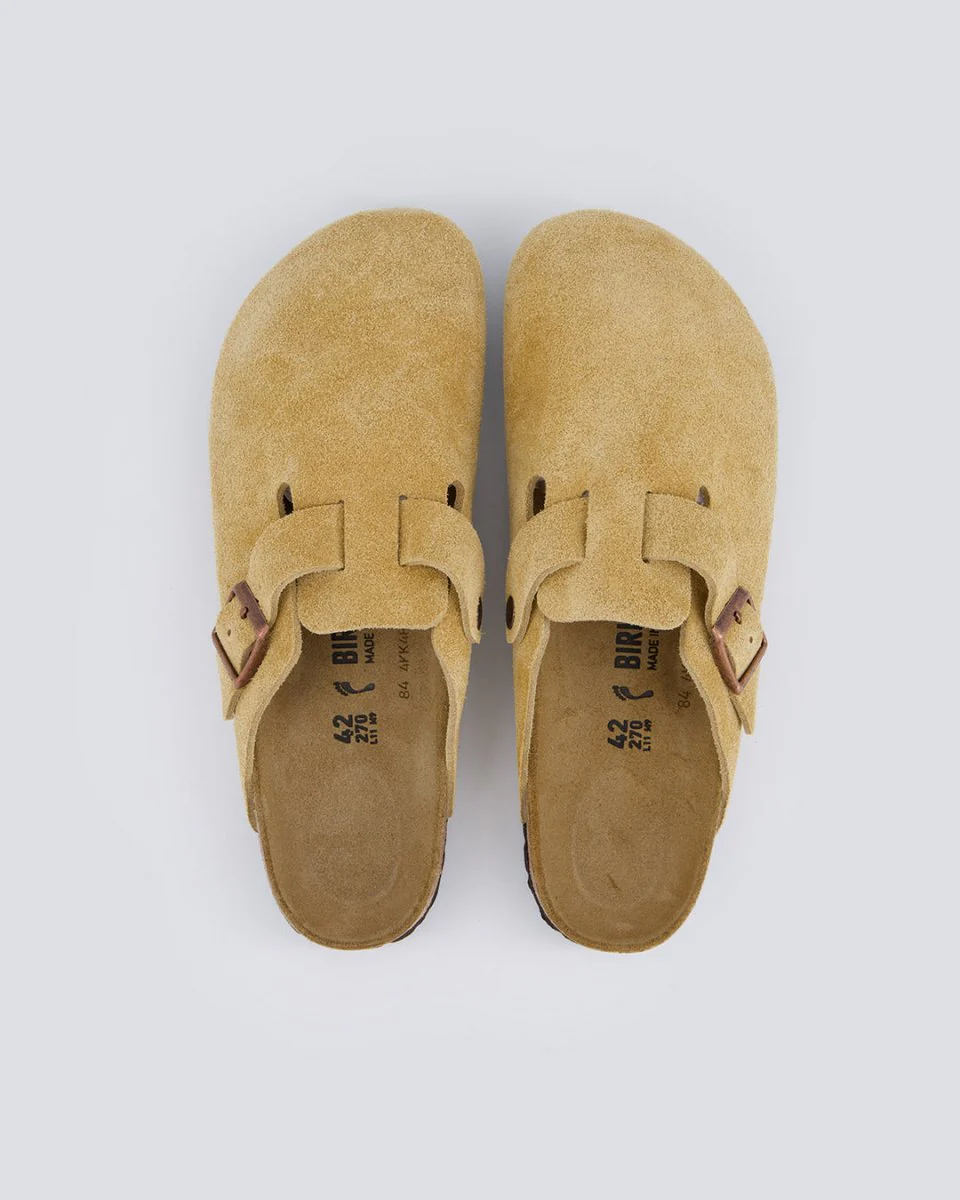 Birkenstock Boston Suede Beige Hombre - Image 5