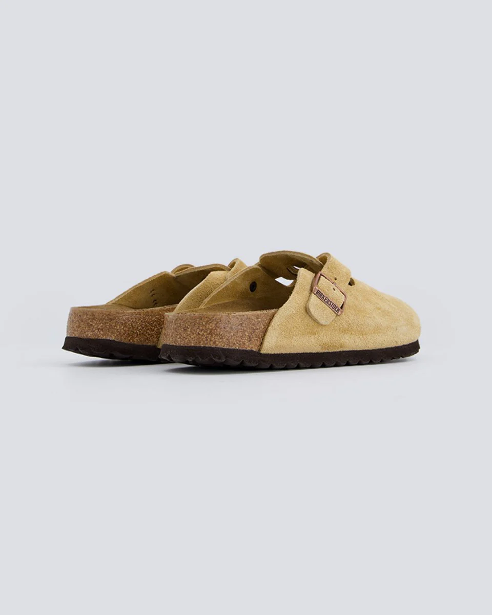 Birkenstock Boston Suede Beige Mujer - Image 4
