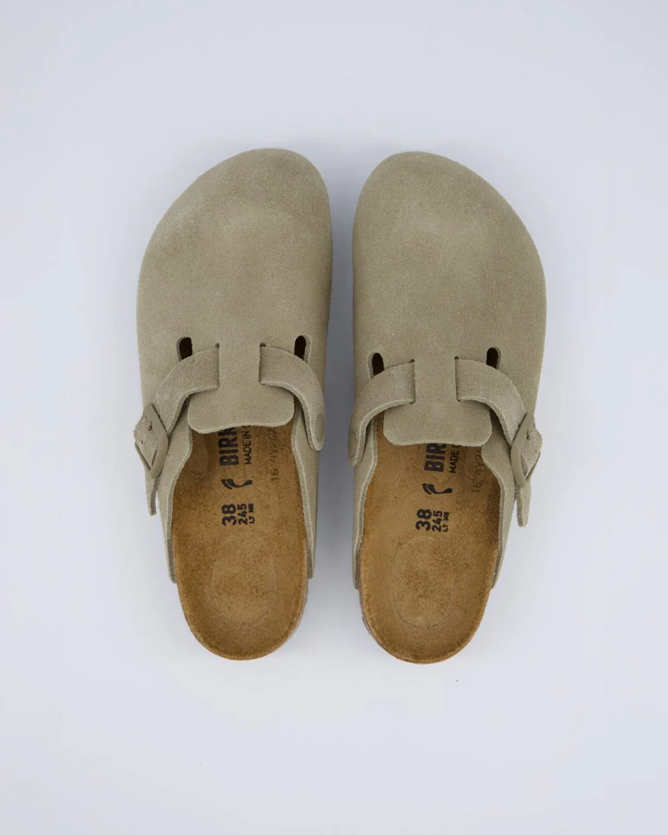 Birkenstock Boston Suede Caqui Hombre - Image 4