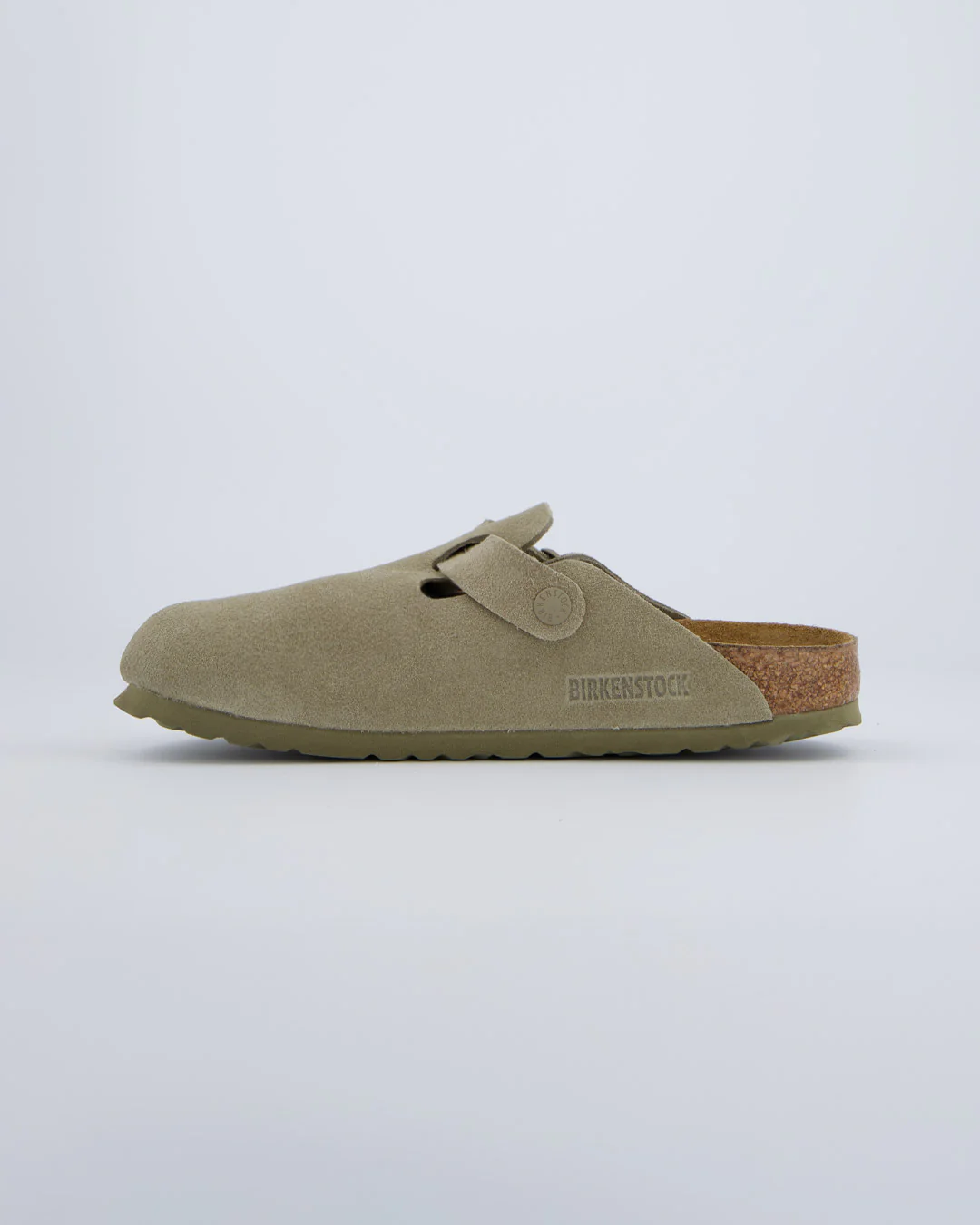 Birkenstock Boston Suede Caqui Claro Mujer - Image 3
