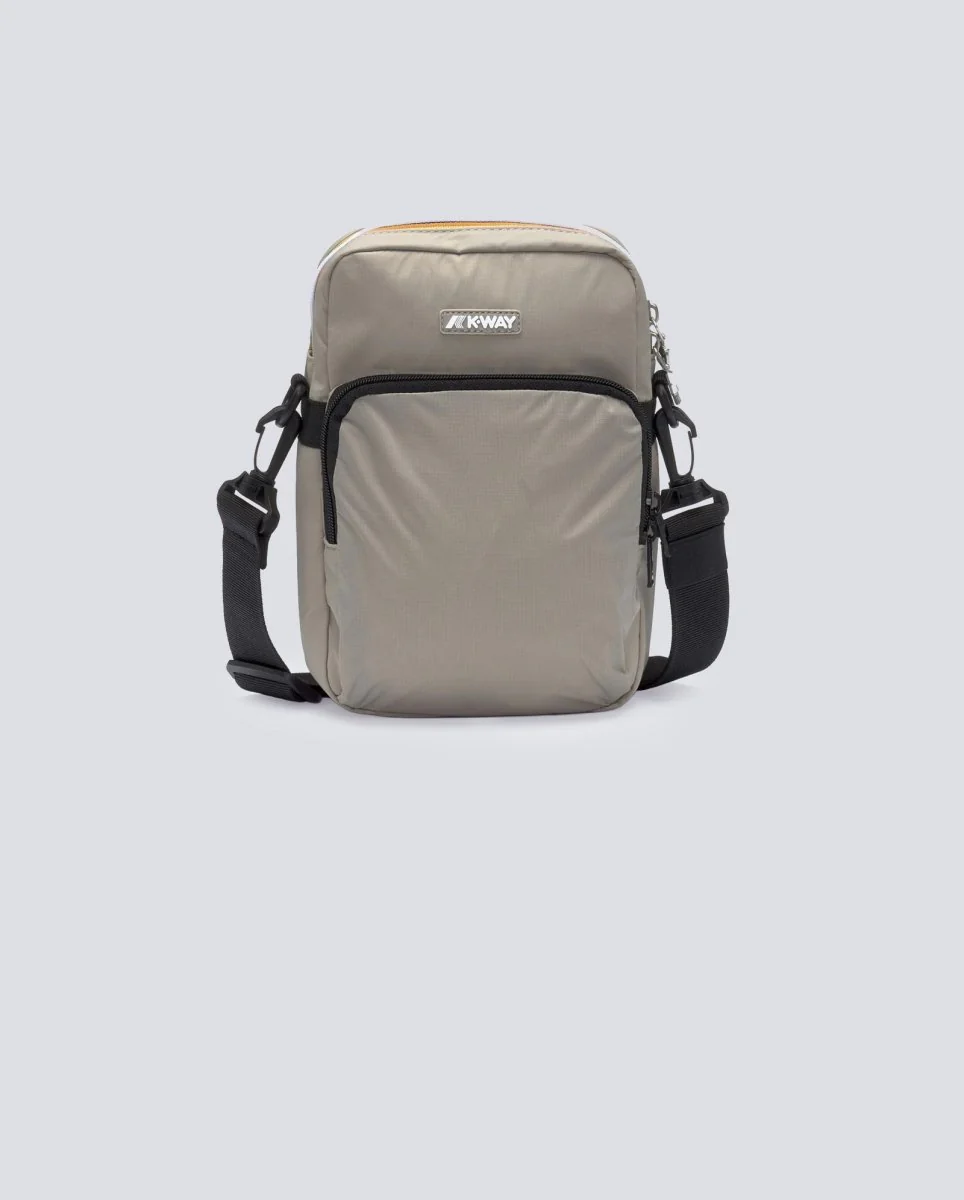 Bolso Bandolera K-Way Elroy Gris Unisex