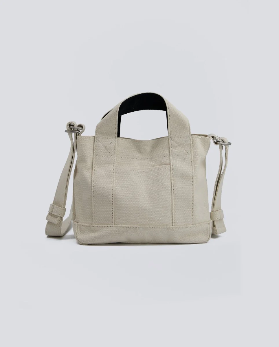 Bolso Carhartt Wip Drewe Tote Small Heart Denim Beige Unisex - Image 3