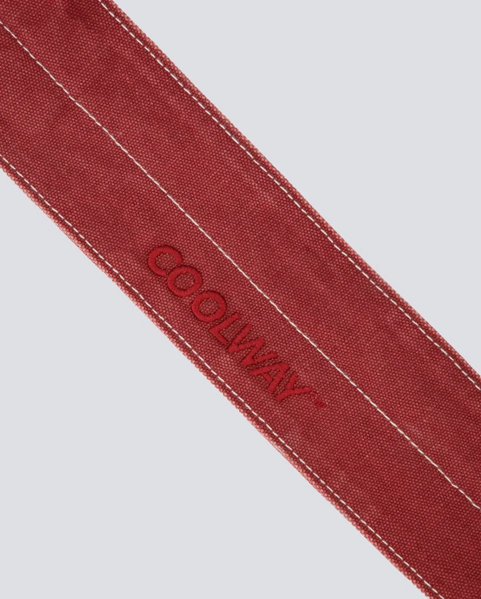 Bolso Coolway Press Bag Gris Y Rojo Unisex - Image 4