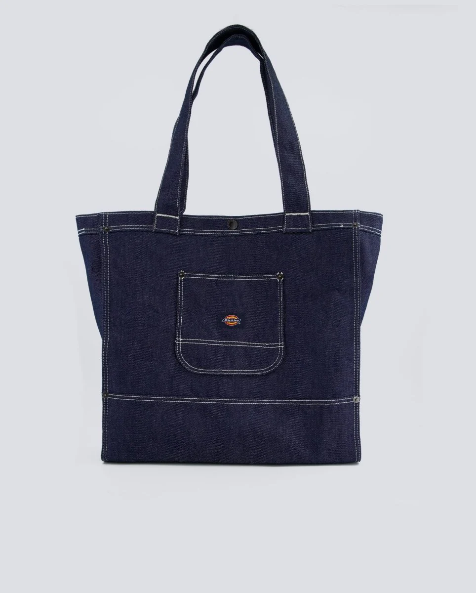 Bolso Dickies Denim Tote Bag Rinsed Azul Unisex