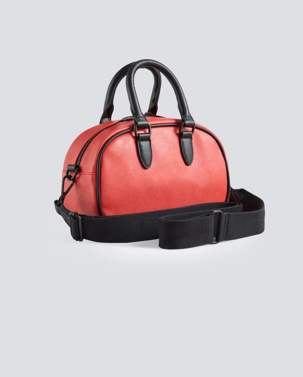Bolso Puma Archive Mini Grip Bag Rojo Y Negro Unisex - Image 3