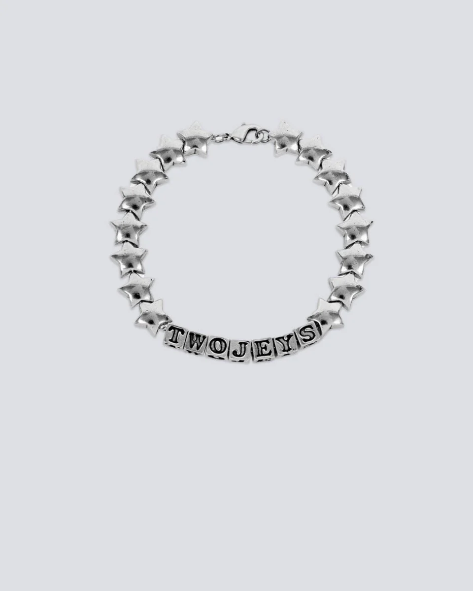Brazalete Twojeys Stars Plateado Unisex
