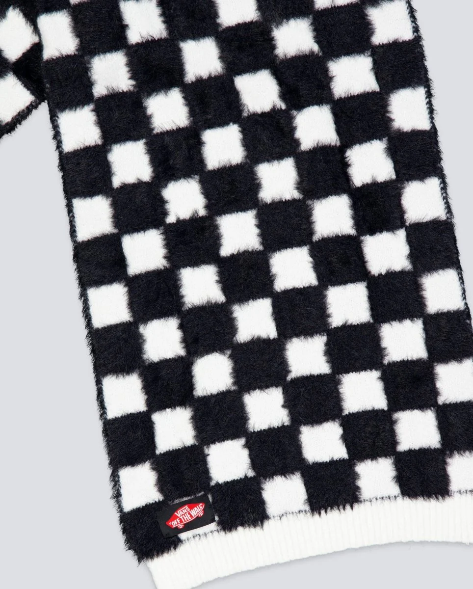 Bufanda Vans Off The Wall Blanco Y Negro Unisex - Image 2