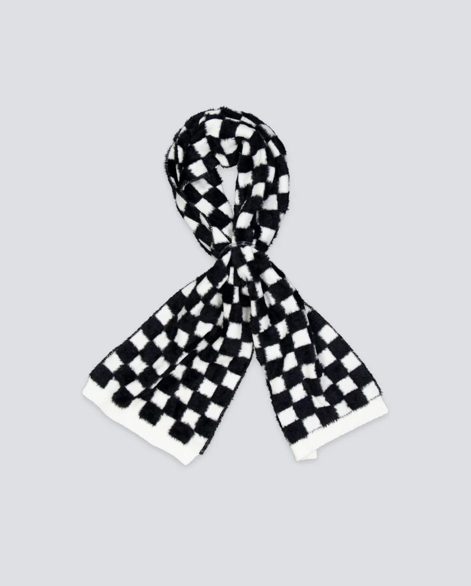 Bufanda Vans Off The Wall Blanco Y Negro Unisex - Image 3