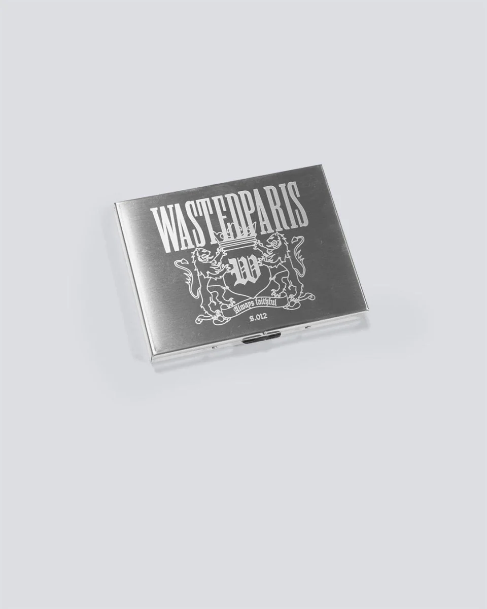 Caja Para Cigarros Wasted Paris Crest Metal Cigarette Unisex
