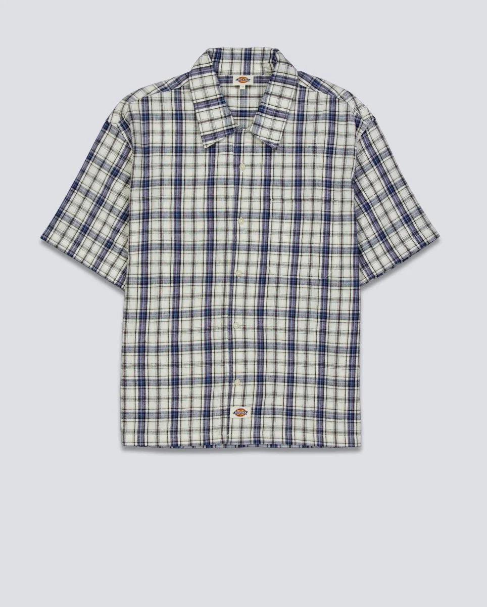 Camisa Dickies Springdale Azul y Verde Unisex