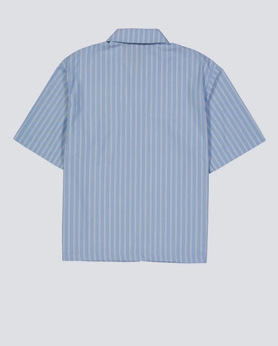 Camisa Dickies Venedocia Stripe Shirt SS Azul Hombre - Image 4