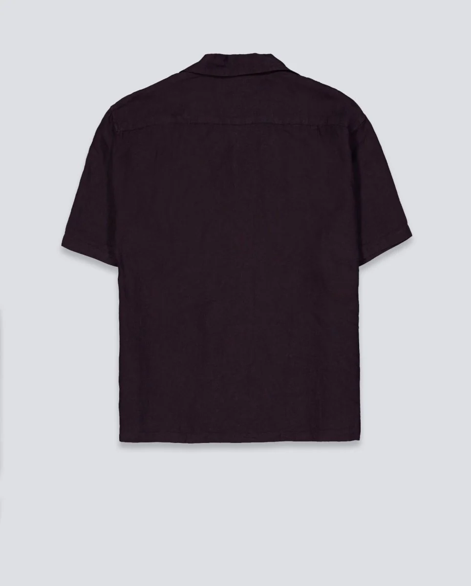 Camisa Lacoste Casual Manga Corta Marrón Hombre - Image 4