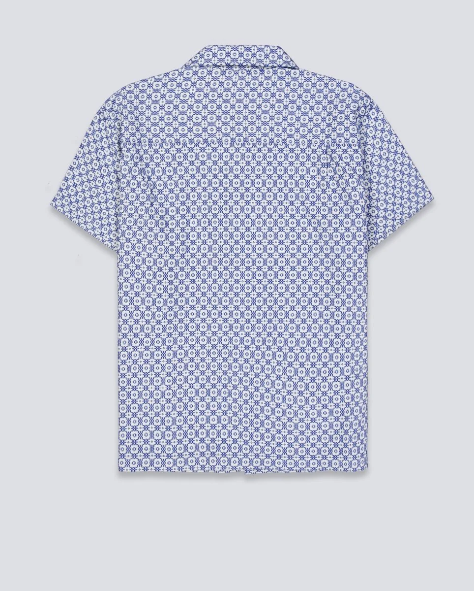 Camisa Obey Adrian Woven Unblaeached Azul Hombre - Image 3
