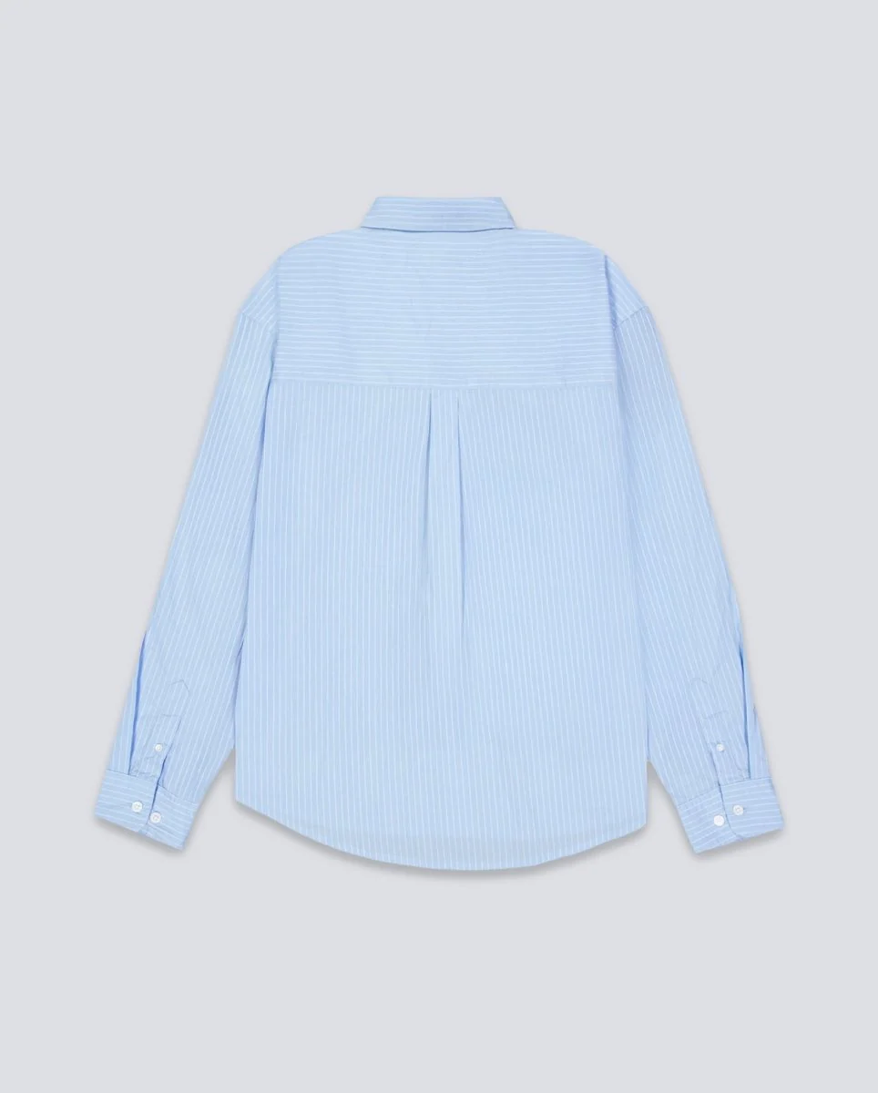 Camisa Obey Bigwig Blueprint Woven Azul Unisex - Image 5