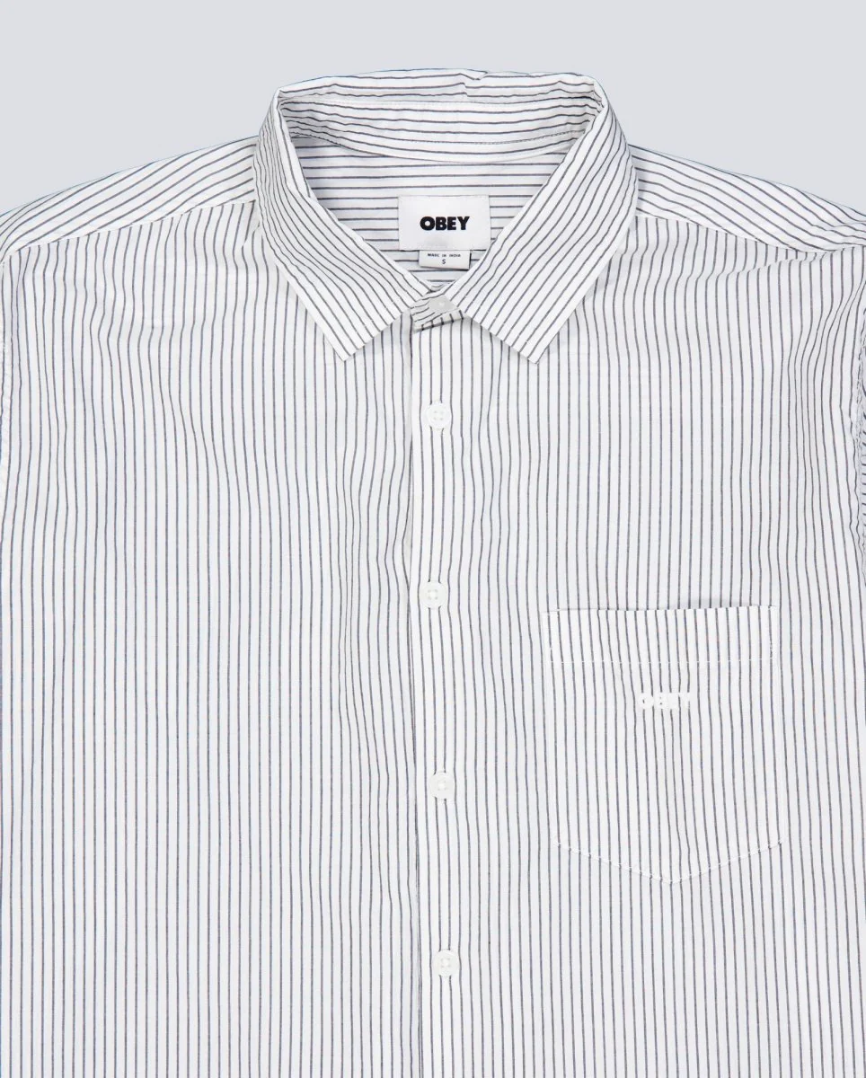 Camisa Obey Isaac Negro Multicolor Hombre - Image 5