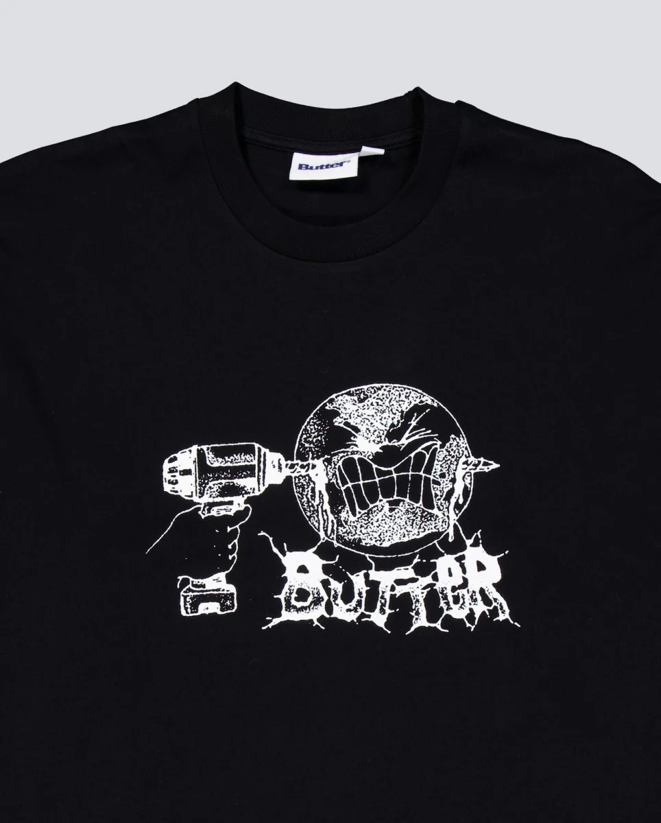 Camiseta Butter Goods Drill Negra Unisex - Image 4