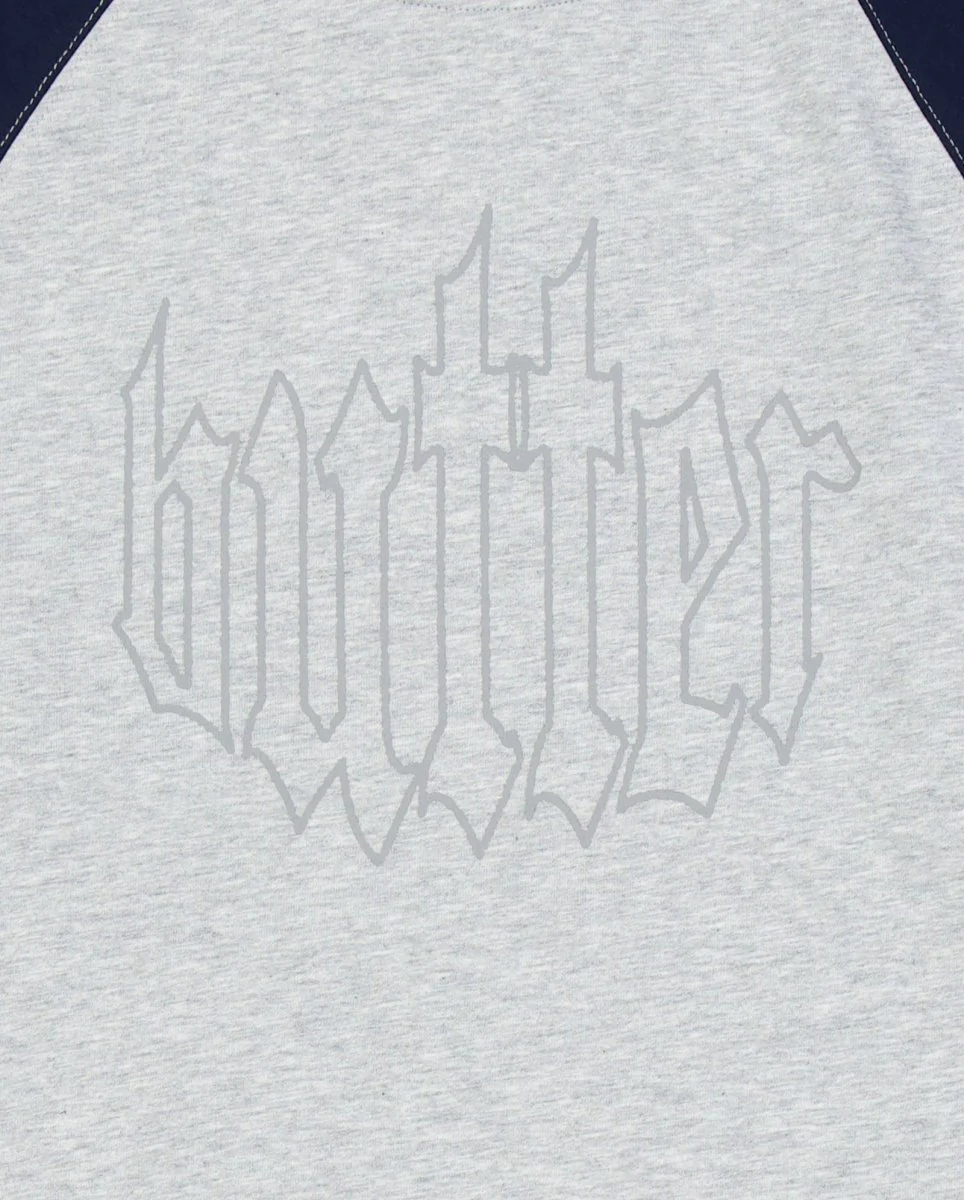 Camiseta Butter Goods Harvest Raglan Gris Unisex - Image 3