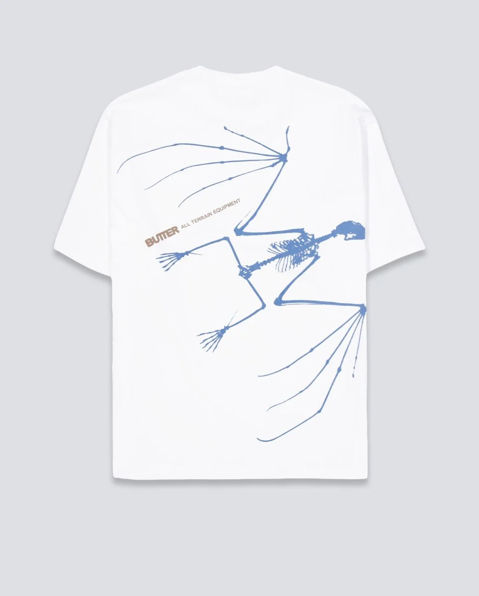 Camiseta Butter Goods Nocturnal Blanco Unisex - Image 3