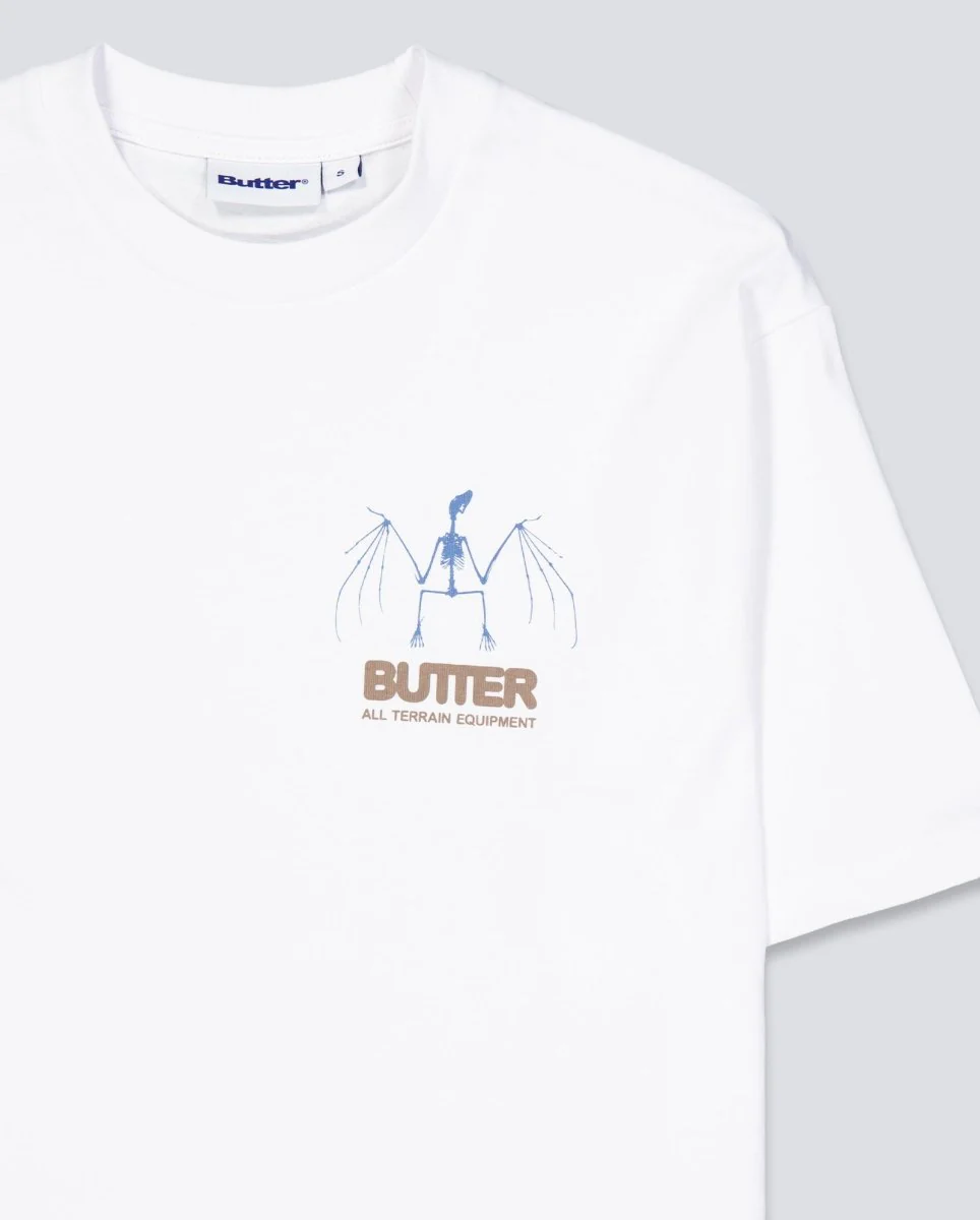Camiseta Butter Goods Nocturnal Blanco Unisex - Image 5