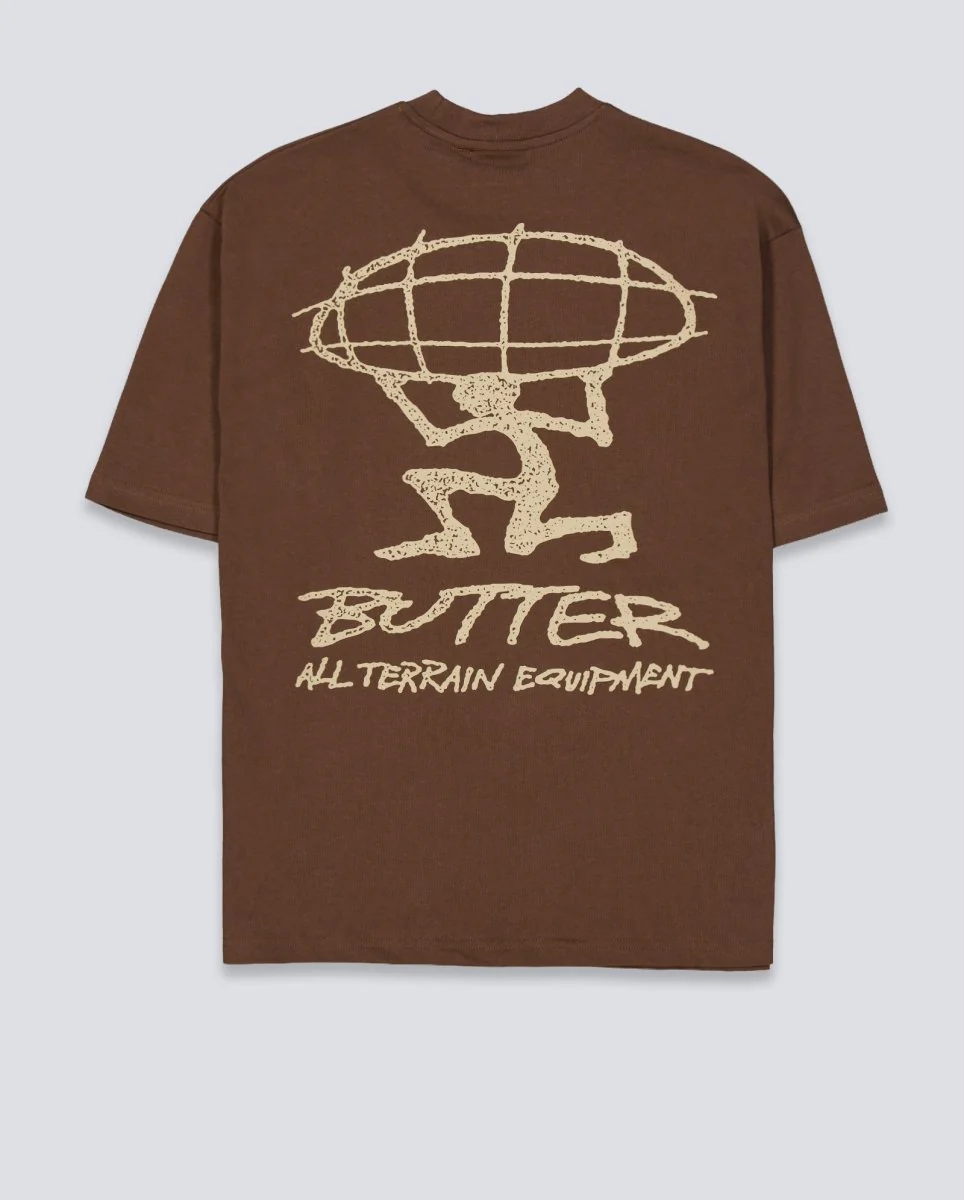 Camiseta Butter Goods Terrain Marrón Unisex - Image 3