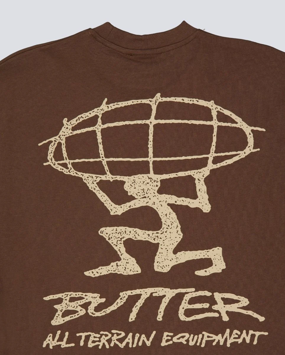 Camiseta Butter Goods Terrain Marrón Unisex - Image 5