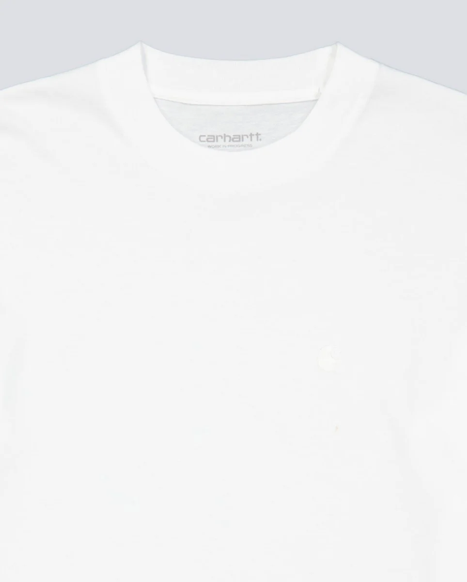 Camiseta Carhartt WIP Chester Blanco Mujer - Image 3