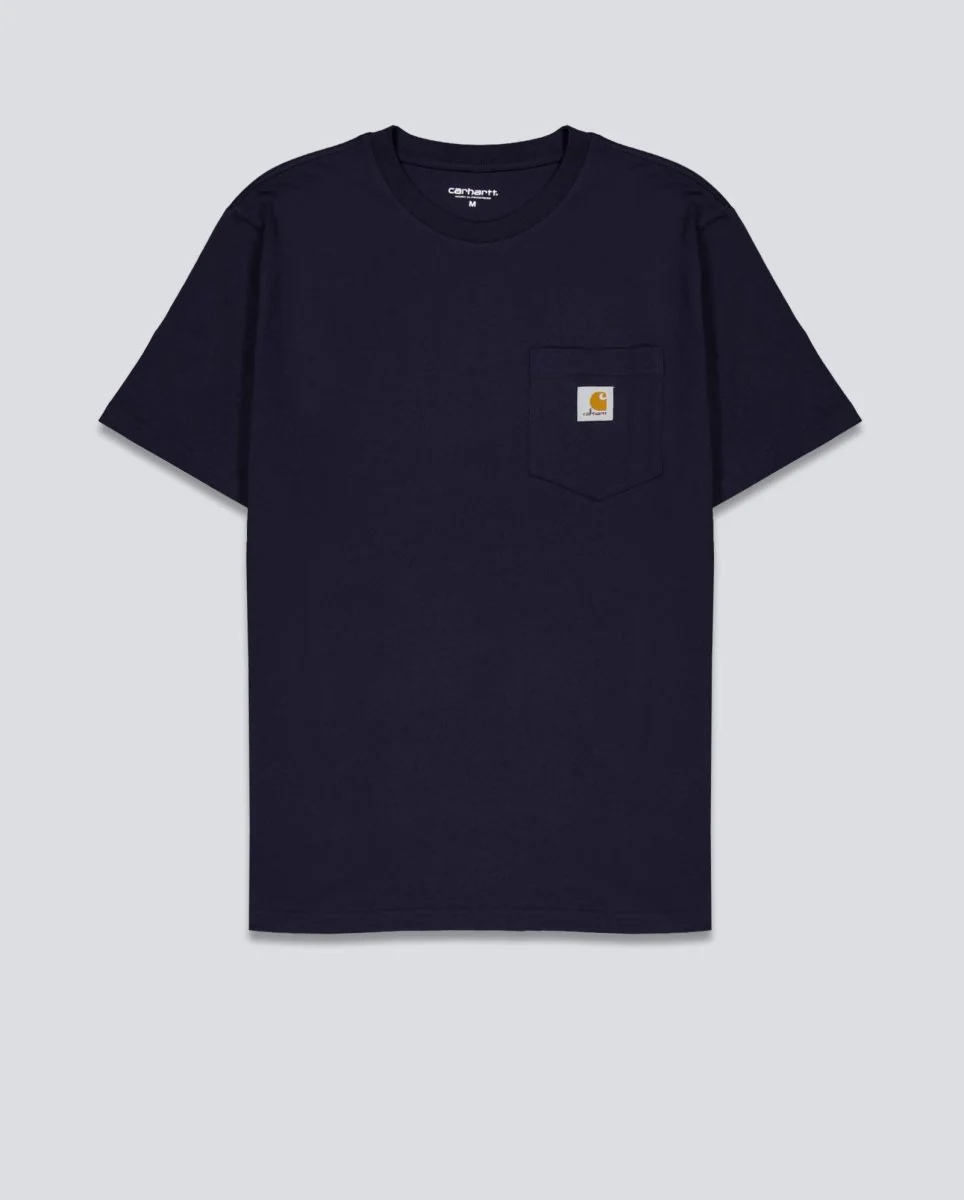 Camiseta Carhart Wip Pocket Azul Oscuro Unisex