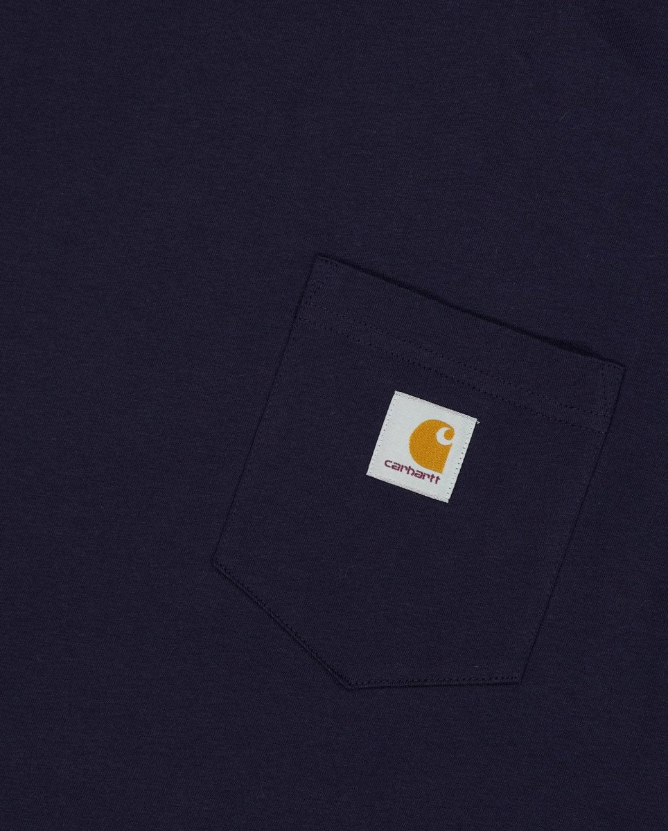 Camiseta Carhart Wip Pocket Azul Oscuro Unisex - Image 2
