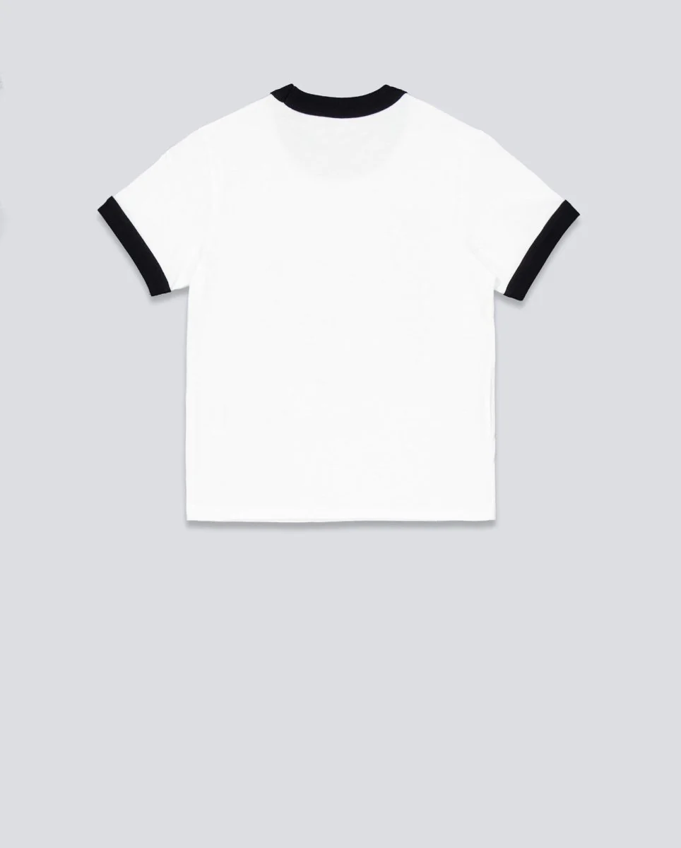 Camiseta Carhart Wip Ringer T-Shirt Blanco Mujer - Image 4