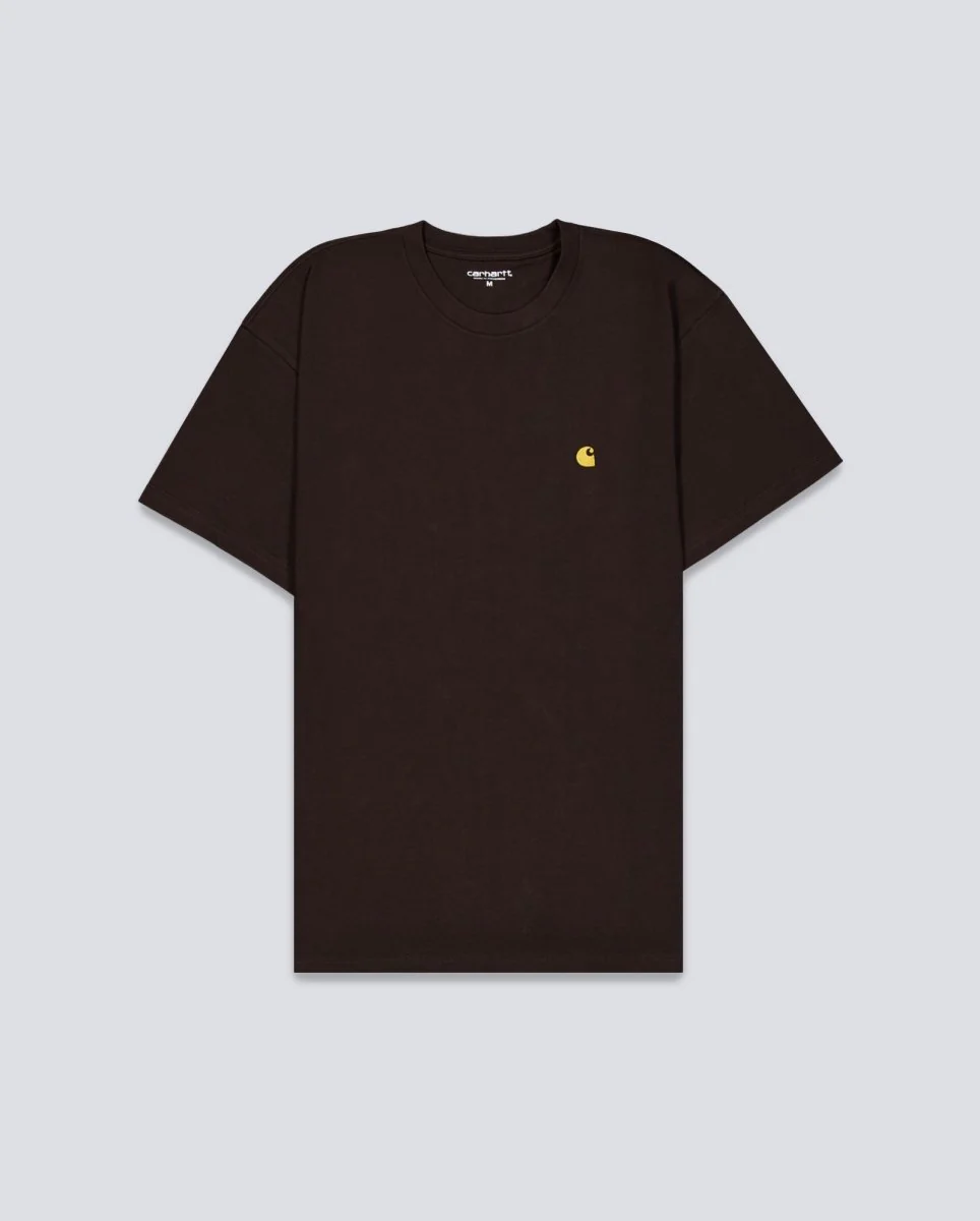 Camiseta Carhartt Wip Chase Marrón Hombre